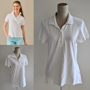 Like New LL Bean Classic White Polo Shirt